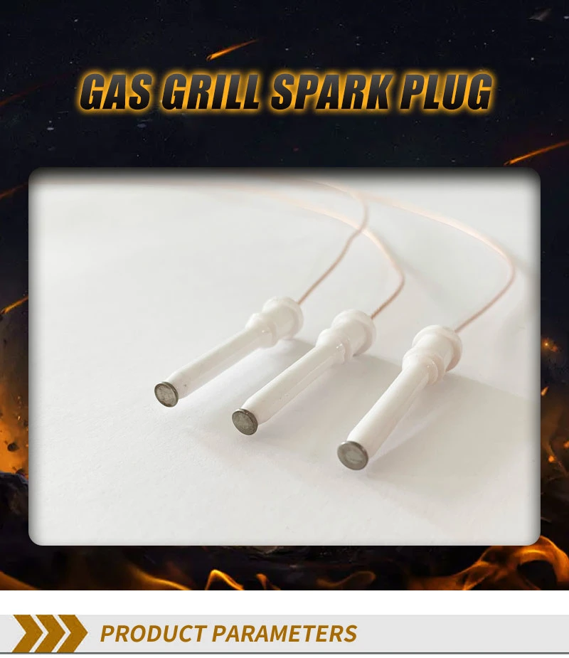 Gas Grill Spark Plug Ignition Electrode for Gas Burner Ceramic Spark Plug Ignition Needle