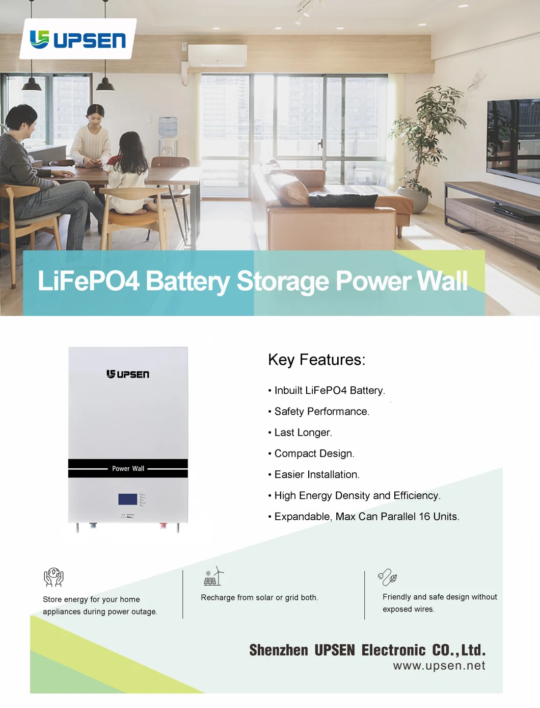 Factory Direct Selling High Quality Rechargeable 48V 100ah 150ah Energy Storage Battery Pack EV Battery Power Wall